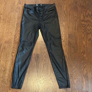 Kut from the Kloth Coated Black Skinny Jeans